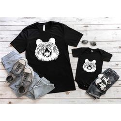 dad and son shirts, papa bear baby bear