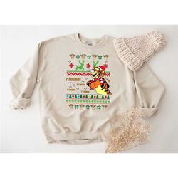 winnie the pooh tigger christmas shirt, tigger santa