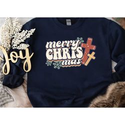 merry christmas cross shirt, christian christmas shirt hoodie