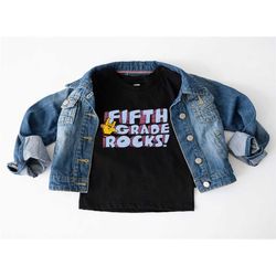 fifth grade rocks shirt, 5th grade shirt, fifth