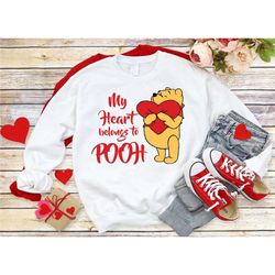 my heart belongs to pooh shirt, disney valentines