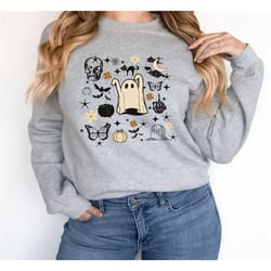 halloween doodles shirt, halloween sweatshirt, pumpkin sweatshirt, halloween