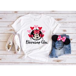 minnie birthday shirt, disney birthday girl shirt, disney