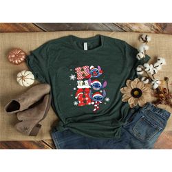 disney stitch christmas shirt, ho ho stitch shirt,