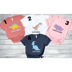 dinosaur family shirts, dinosaur family matching shirts, saurus