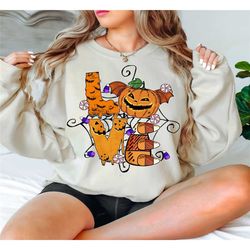 love pumpkin shirt, funny halloween t-shirt, happy halloween