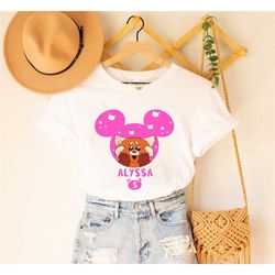 turning red birthday girl shirt, red panda birthday