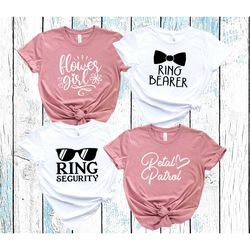 petal patrol shirt, ring security shirt, flower girl