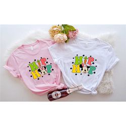 mickey hip hop easter shirt, minnie hip hop