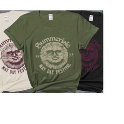 the wicker man shirt, film classic horror movie shirt, summerisle may day festival.
