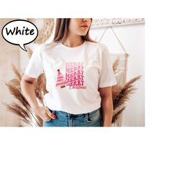 merry merry merry christmas shirt, christmas vibes t-shirt, cute merry christmas shirt, christmas family tee, retro chri