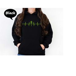 tennis heartbeat hoodie, minimalist tennis heartbeat sweatshirt, game day sweatshirt, tennis lover gift hoodie, tennis p