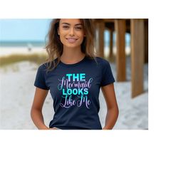 the mermaid looks like me shirt, black girl magic t-shirt, mermaid shirt, mythical t-shirt, funny little mermaid tee, me