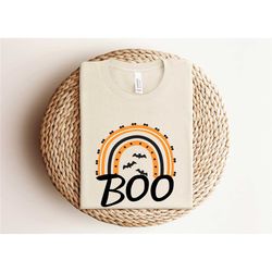 halloween boo shirt, funny halloween shirt, halloween party shirt, halloween custome, halloween kids shirt, rainbow boo