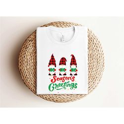 season's greatings shirt, christmas ho ho ho shirt, cute christmas shirt, santa gnome shirt, christmas shirt, winter shi