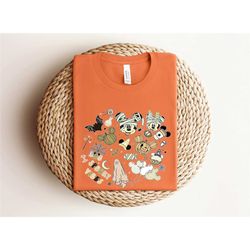 vintage disneyland halloween shirt, trick or treat shirt, disney mickey & friends halloween, retro disneyland halloween