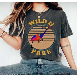 retro 90s disney pixar up movie kevin wild and free shirt, up movie shirt, disneyland trip family matching outfits shirt