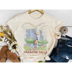 disney pixar up kevin greetings from paradise falls poster shirt, disneyland family vacation trip gift shirt, walt disne