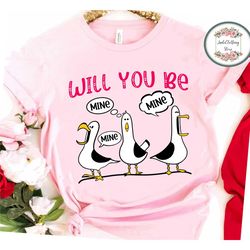 disney pixar finding nemo valentine will you be mine shirt, disney valentine sweatshirt, disney couple epcot t-shirt, di