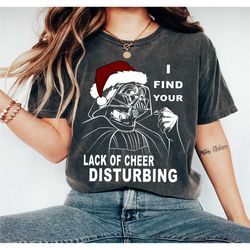 star wars darth vader santa lack holiday cheer christmas t-shirt, star wars christmas family tee, christmas matching tee
