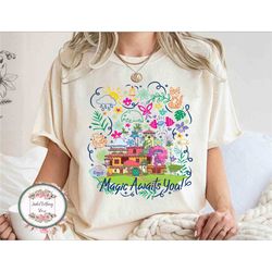 disney encanto magic awaits you casa madrigal t-shirt, encanto shirt, disneyland trip family matching shirt, walt disney