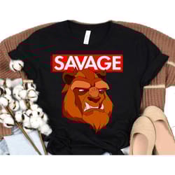 disney beauty and the beast savage face graphic t-shirt, the beast t-shirt, walt disney world, magic kingdom, disneyland