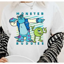 disney pixar sulley and mike wazowski monster buddies t-shirt, walt disney world, magic kingdom shirt, disneyland trip f