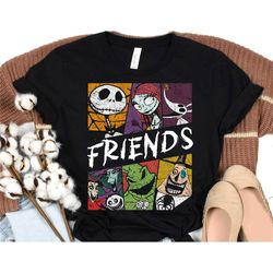 disney the nightmare before christmas retro shirt, jack skellington, sally, zero, oogie boogie shirt, disneyland hallowe