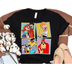 vintage disney a goofy movie characters retro 90s shirt, goofy, max, roxanne, bobby shirt, magic kingdom, disneyland tri
