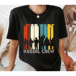 star wars han solo movie kessel crew groovy graphic t-shirt , disney's hollywood studio shirt, galaxy's edge, star wars