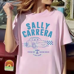 sally carrera cars on the road disneyworld shirts, disneyland cars movie sweatshirt, cars character cartoon sally carrer