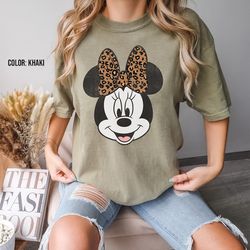vintage leopard minnie shirt, woman disney shirt, minnie safari leopard shirt, girls trip minnie ears shirt, disney mom