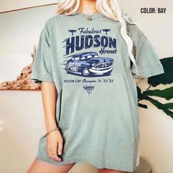 vintage doc hudson shirt, disney cars shirt, fabulous hudson hornet shirt, disney cars land shirt, cars pixar piston cup