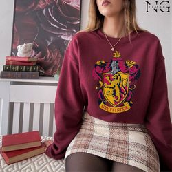 hogwarts houses shirt, hp t-shirt, wizard school shirt, bookish shirt, sorting hat shirt, potterhead gift, wizarding wor