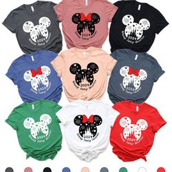 disney family vacation 2024 shirts, matching family disney trip shirts, mickey minnie shirts, personalized disney shirt,