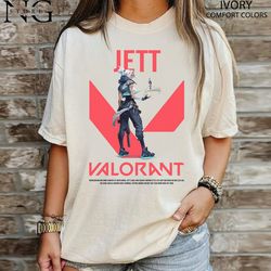 jett valorant shirt, t valorant shirt, sweatshirt, hoodie, birthday gift for gamer, gamer inspired, valorant merch,