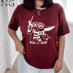 wizard shirt, wizard fan gift, harry potter fan, potter glasses shirt, grogu potter tee, potterhead gift, baby yoda wiza