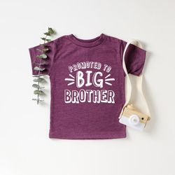 promoted to big brother shirt,big bro shirt, brother shirt, pregnancy announcement,big brother shirt, big brother t-shir