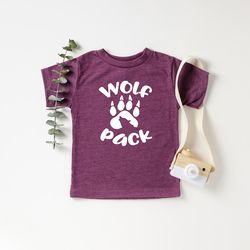 wolf pack shirt, wolf shirt, family shirt set