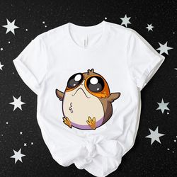 cute porg shirt, star wars t-shirt, walt disney world tee, disneyland family vacation trip, galaxy's edge