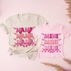 pinky mama mimi shirt, mommy and me shirt, matching mommy and mini shirt, mommy and me outfits, mom and daughter shirts