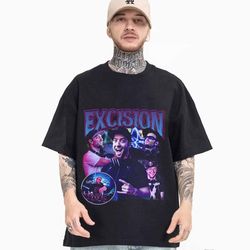vintage excision 90s shirt, retro dj excision bootleg shirt, dj excision unisex y2k clothing, excision fan shirt