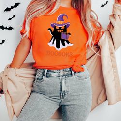 booooks shirt, halloween tee, trick or treat top, witch sweatshirt, creepy top, ghostly tee, pumpkin shirt, book lover t