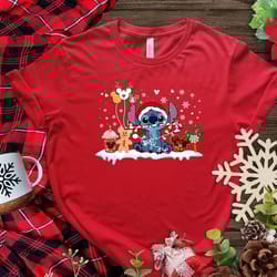 santa stitch t-shirt, christmas shirt, disney shirt, xmas party shirt, stitch shirt, christmas cookies shirt, merry and