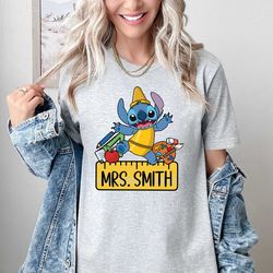 personalized teacher shirt, stitch shirt, disney teacher shirt, kindergarten shirt, school shirt, disney stitch, teacher