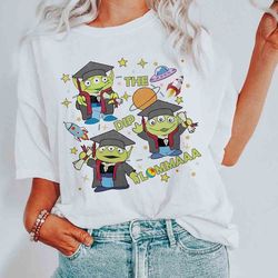 vintage aliens graduation t-shirt, disney toy story the diploma graduated shirt, class of 2024, disney graduation tee, d