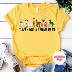 you've got a friend in me shirt, disney toy story woody buzz lightyear shirt