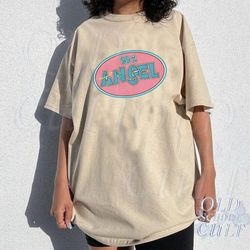 y2k 2000s angel t-shirt, vintage 99 angel graphic shirt, cute retro trendy shirt, 90s aesthetic tee
