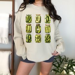 pickle sweatshirt | pickle juice shirt | vintage pickle jar sweatshirt | pickle slut shirt | canned pickle lover gift |
