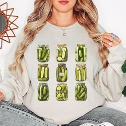 | pickle juice shirt | vintage pickle jar sweatshirt | pickle slut shirt | canned pickle lover gift |
